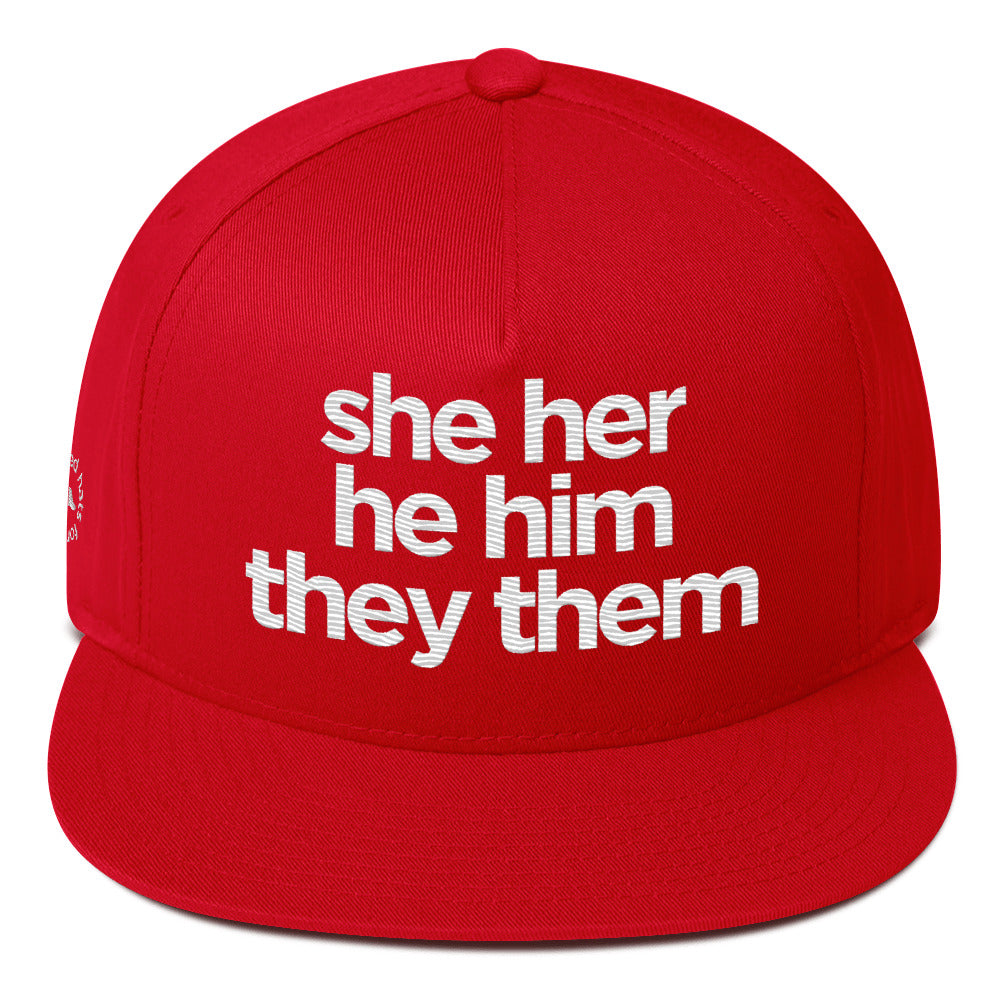 Pronoun Hat raising awareness and money for LGBTQ - Trevor Project. Pro-Democracy