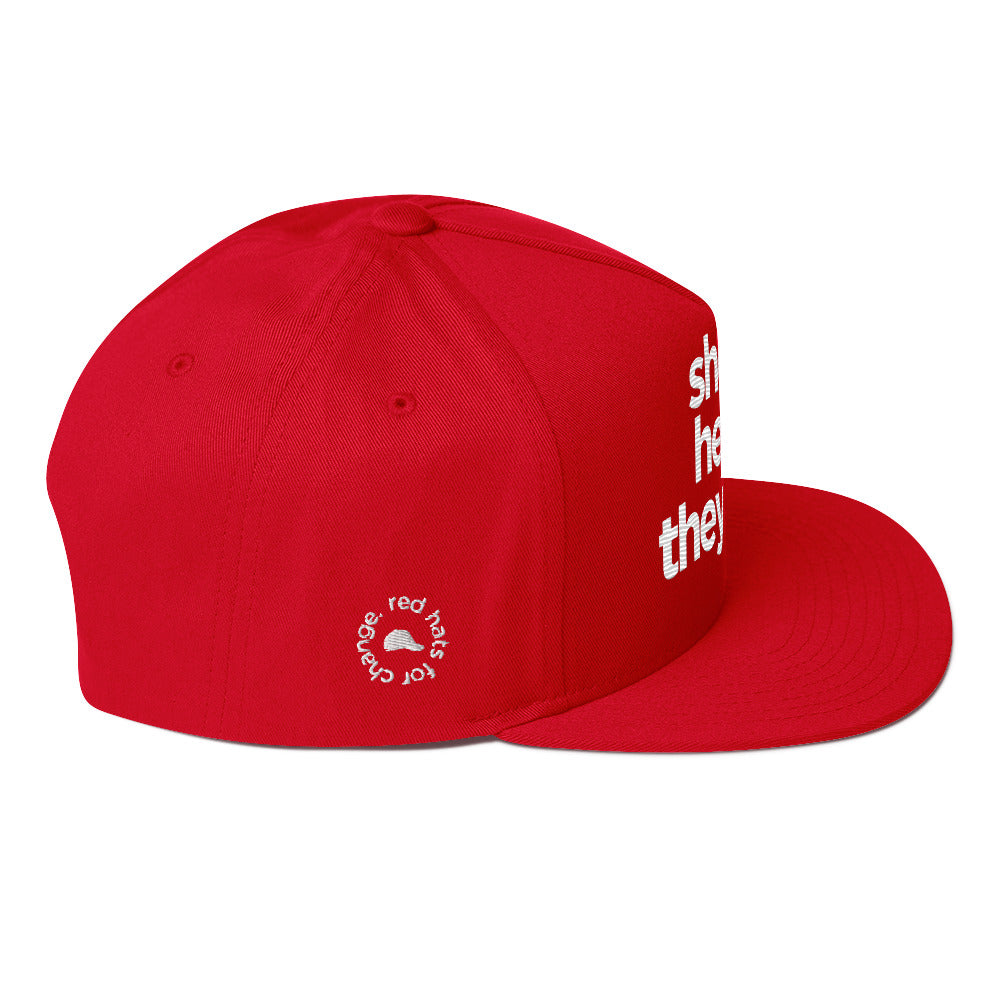 Pronoun Hat raising awareness and money for LGBTQ - Trevor Project. Pro-Democracy