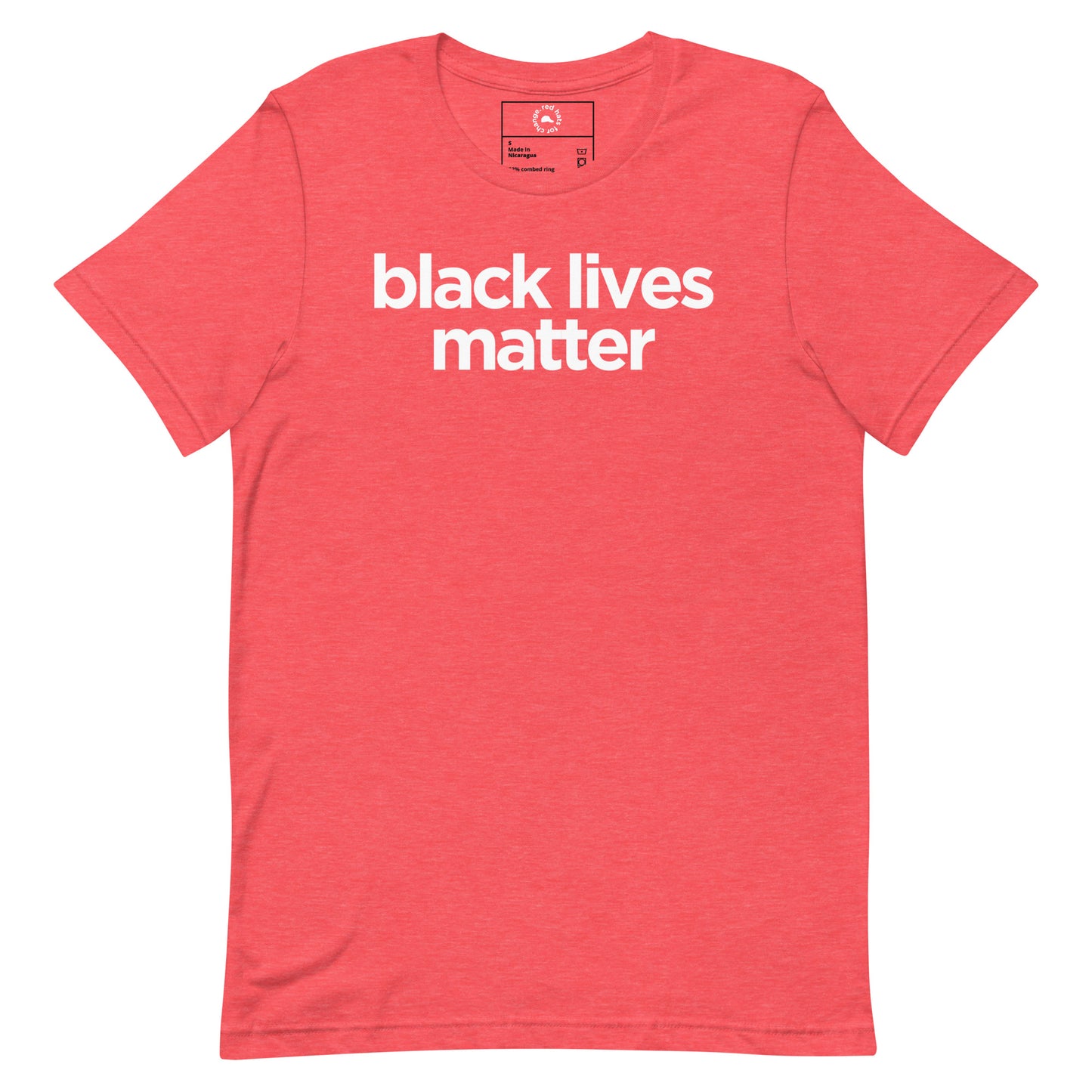 Black Lives Matters - Red Unisex T-shirt Benefits NAACP